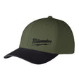 Milwaukee 507E-LXL WORKSKIN Performance Fitted Hat Moisture Wicking UPF 50 Green LXL (1 Hat)