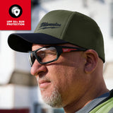 Milwaukee 507E-SM WORKSKIN Moisture Wicking Performance Fitted Hat Gray Small (1 Hat) - 4