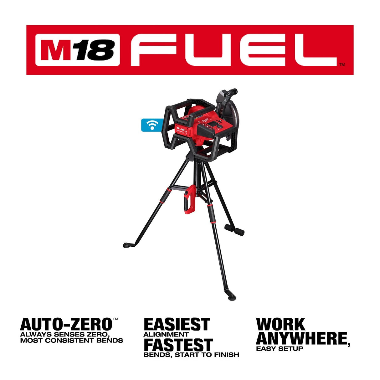 Milwaukee 5150-20 M18 FUEL Branch Conduit Bender w/ Auto-Zero - 3