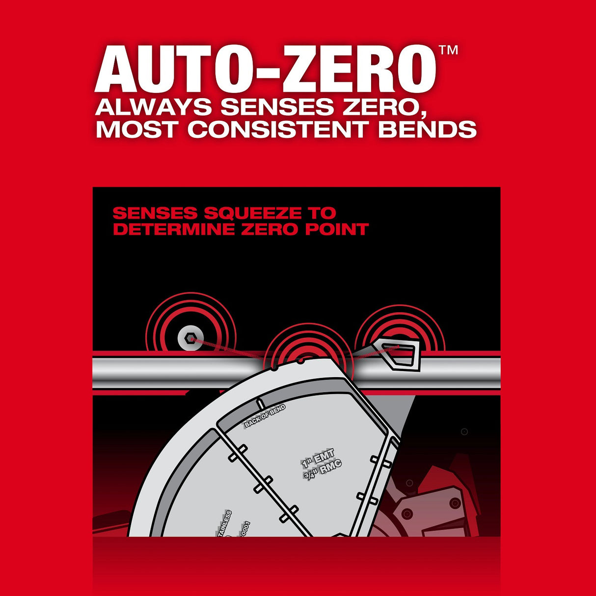 Milwaukee 5150-20 M18 FUEL Branch Conduit Bender w/ Auto-Zero - 5