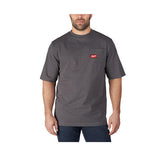 Milwaukee 601G-S Heavy Duty Pocket T-Shirt (601), Short Sleeve, Gray, Small - 4