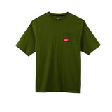 Milwaukee 601OG-3X Heavy Duty Pocket T-Shirt 601, Short Sleeve, Olive Green, 3X - 2