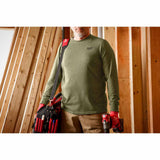 Milwaukee 604GN Hybrid Work Tee - Long Sleeve - Green - 4