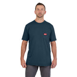 Milwaukee 605BL GRIDIRON Pocket T-Shirt - Short Sleeve Blue