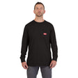 Milwaukee 606B GRIDIRON Pocket T-Shirt - Long Sleeve Black