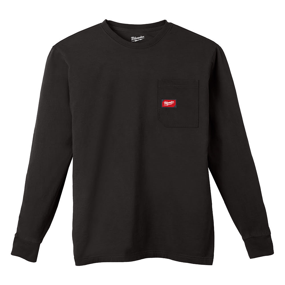 Milwaukee 606B GRIDIRON Pocket T-Shirt - Long Sleeve Black - 7