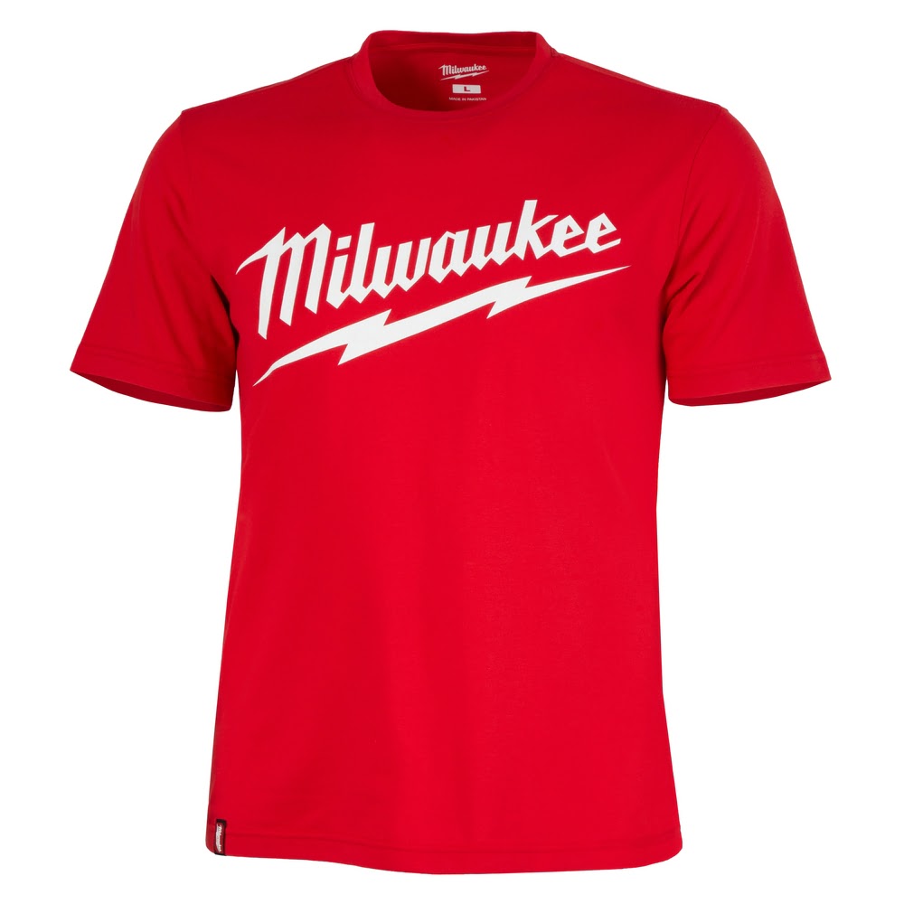 Milwaukee 607R Heavy Duty T-Shirt - Short Sleeve Logo Red - 6