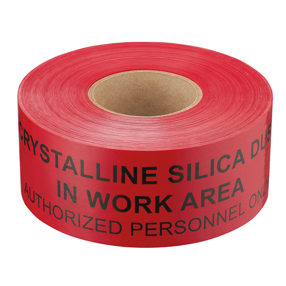 Empire Level 79-2791 3" X 1000' Danger Crystalline Silica Dust Premium - 2