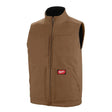 Milwaukee 801BR-2X Heavy Duty Sherpa-Lined Vest - Brown 2X