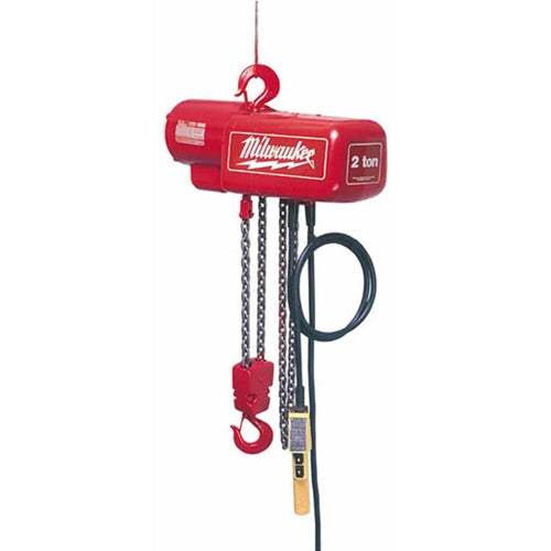 Milwaukee 9571 Professional Electric Chain Hoist - 2 Ton Capacity, 10Ft. Lift