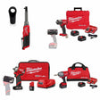 Milwaukee Automotive Starter Kit Including Impact Wrenches, Protective Boots, and Ratchet Kit