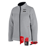 Milwaukee F102G-21 M12 Women's Gray Axis Jacket with (1) 3.0 Ah Battery and Charger - 2