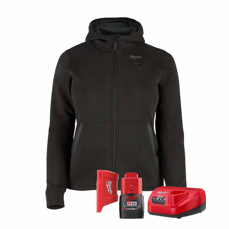 Milwaukee F200B-21 M12 Women's Heated Hoodie Kit - Black