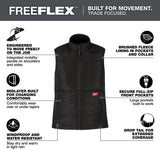 Milwaukee F350B-XL Women's FREEFLEX Lightweight Insulated Vest Black XL - 2