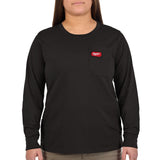 Milwaukee F551B-M Women's GRIDIRON Pocket T-Shirt - Long Sleeve Black M