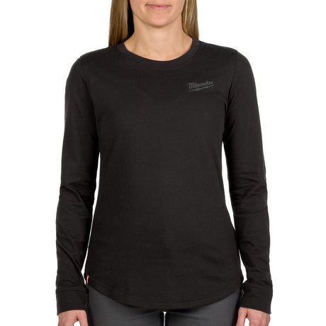 Milwaukee F552B-M Women's FREEFLEX Hybrid Tee - Long Sleeve Black M