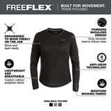Milwaukee F552B-M Women's FREEFLEX Hybrid Tee - Long Sleeve Black M - 2