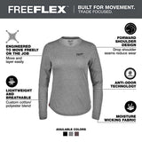 Milwaukee F552G-M Women's FREEFLEX Hybrid Tee - Long Sleeve Gray M - 2