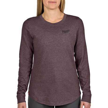 Milwaukee F552P-L Women's FREEFLEX Hybrid Tee - Long Sleeve Purple L