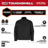 Milwaukee M100B-20 M12 Heated Black Toughshell Jacket Only - 3