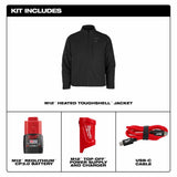 Milwaukee M100B-21 M12 Heated Black Toughshell Jacket with (1) 3.0 Ah Battery and Charger - 5