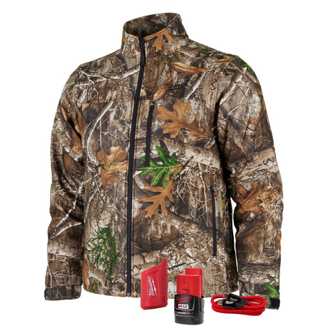 Milwaukee M101C-21 M12 Heated Camo Quietshell Jacket with (1) 3.0 Ah Battery and Charger