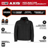 Milwaukee M102B-21 M12 Heated Black Axis Jacket with (1) 3.0 Ah Battery and Charger - 3