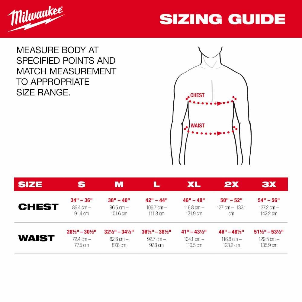 Milwaukee M102G-21 M12 Heated Gray Axis Jacket with (1) 3.0 Ah Battery and Charger - 6