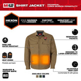 Milwaukee M103K-21 M12 Shirt Jacket Khaki - 2