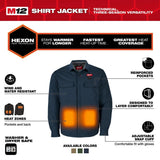 Milwaukee M103U-21 M12 Shirt Jacket Navy - 2