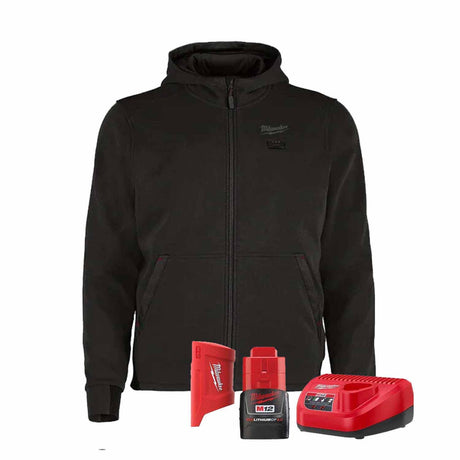 Milwaukee M200B-21 M12 Heated Hoodie Kit - Black