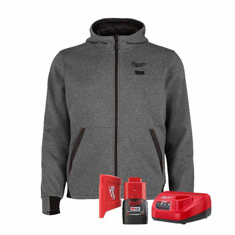 Milwaukee M200G-21 M12 Heated Hoodie Kit - Gray