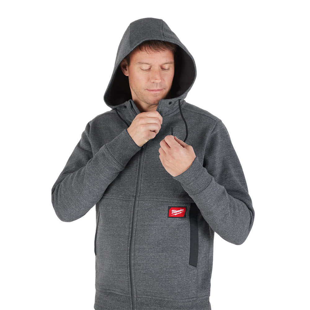 Milwaukee M250G GRIDIRON Full-Zip Hoodie - Gray - 8