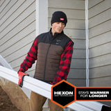 Milwaukee M300N-21 M12 Heated Brown Axis Vest Kit - 7