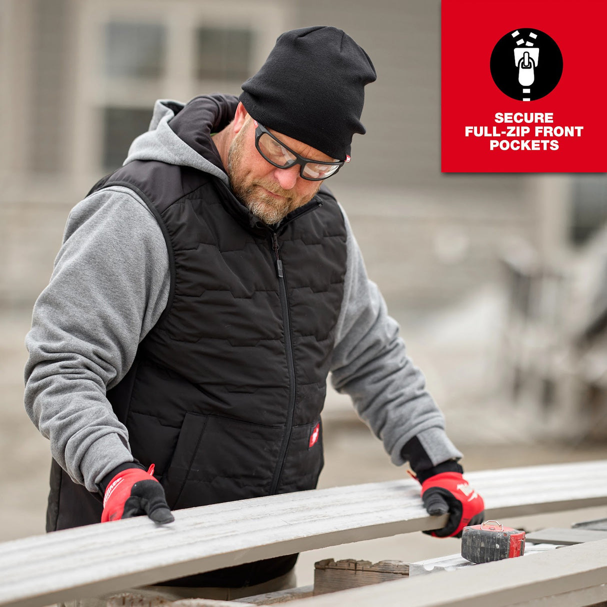 Milwaukee M350B-S FREEFLEX Lightweight Insulated Vest Black S - 7