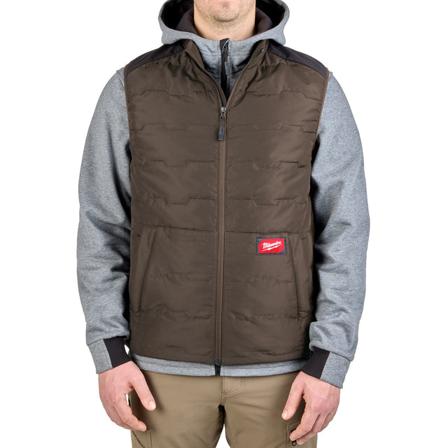 Milwaukee M350N-XL FREEFLEX Lightweight Insulated Vest Brown XL