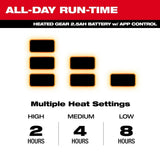 Milwaukee M500B-21 Heated Merino Wool Crew Neck Baselayer with HEXON Heat Technology and 2 Heat Zones - 5