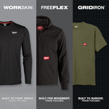 Milwaukee M550G-M WORKSKIN Hooded Sun Shirt - GRAY M - 11