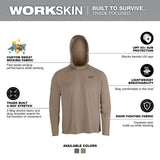 Milwaukee M550N-3X WORKSKIN Hooded Sun Shirt - SANDSTONE 3X - 2