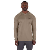 Milwaukee M550N-L WORKSKIN Hooded Sun Shirt - SANDSTONE L