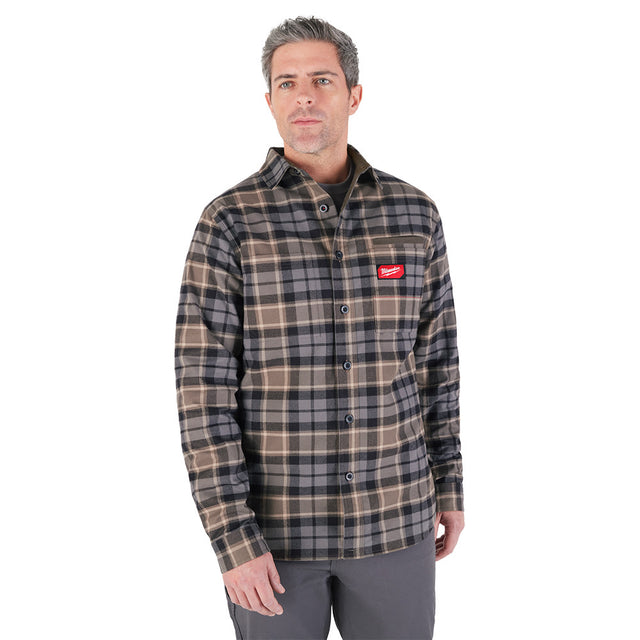 Milwaukee M551G GRIDIRON Flannel Shirt - Gray