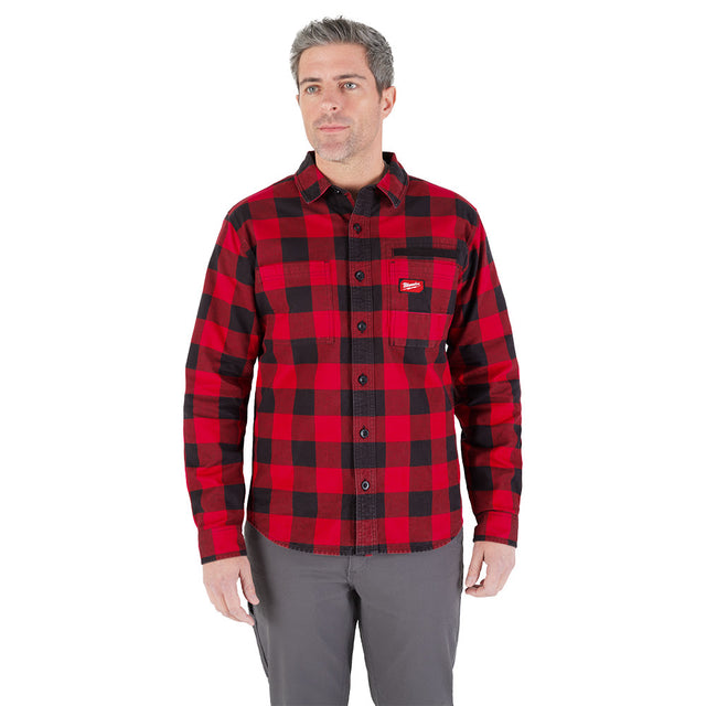 Milwaukee M551R GRIDIRON Flannel Shirt - Red