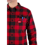 Milwaukee M551R GRIDIRON Flannel Shirt - Red - 9