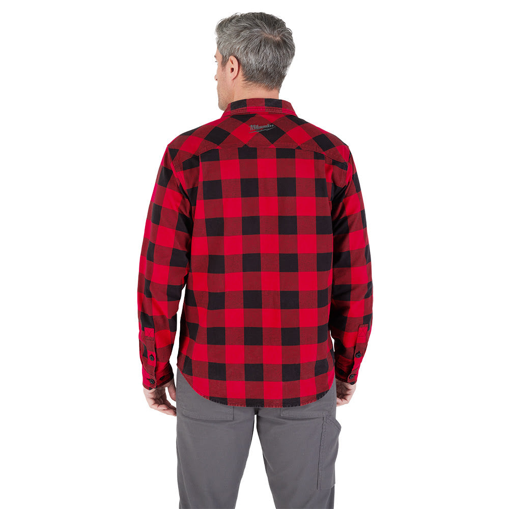 Milwaukee M551R GRIDIRON Flannel Shirt - Red - 11