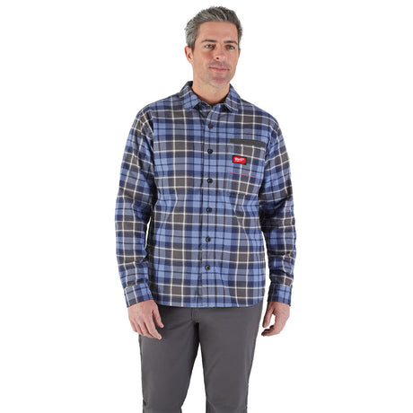 Milwaukee M551U GRIDIRON Flannel Shirt - Blue