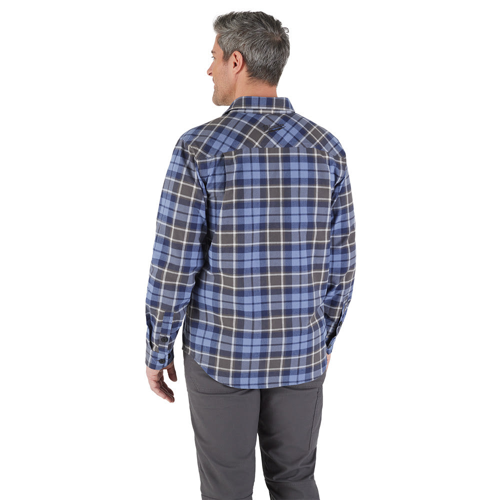 Milwaukee M551U GRIDIRON Flannel Shirt - Blue - 11