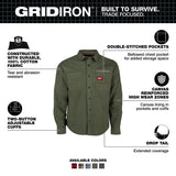 Milwaukee M552E-2X Gridiron Wind Resistant Heavyweight Flannel Shirt - 2
