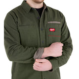 Milwaukee M552E-M GRIDIRON Flannel Shirt Heavyweight Cotton Wind Resistant Workwear - 9