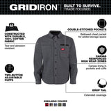 Milwaukee M552G-2X Gridiron Wind Resistant Heavyweight Flannel Shirt Reinforced Pockets and Cuffs - 2