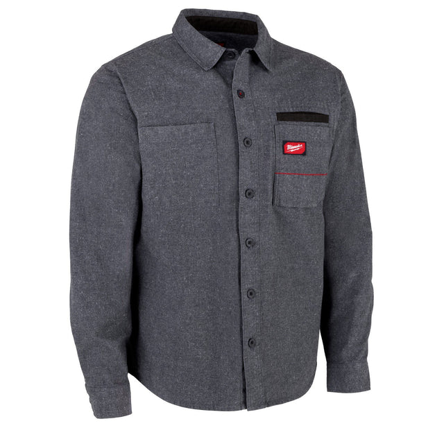 Milwaukee M552G-M GRIDIRON Flannel Shirt Wind Resistant Heavyweight Work Shirt